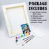 VOCHIC Canvas Painting Kit Pre Drawn Canvas for Painting for Adults Party Kits Paint and Sip Party Supplies 8x10 Canvas to Paint Starry Sky Puppy ...