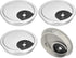 uxcell Cable Hole Cover, 4Pcs 2-3/8 Inch ABS Desk Cable Wire Cord Grommet Hole Cover for Office Computer Desk Wire Organizer, Silver...