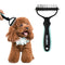Dog Brush - Pet Dematting and Undercoat deshedding rake - Stainless Steel Grooming Comb For Dogs Cats furry pets large or medium remove knots tang...