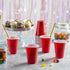 Comfy Package [50 Pack - 9 oz. Disposable Party Plastic Cups - Red Drinking Cups...