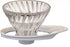 HARIO V60 VDGR-01-W Heat Resistant Glass Transparent Dripper, 01, For 1 to 2 Cups, White, Made in Japan...