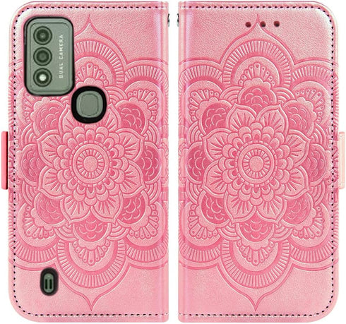 Asuwish Phone Case for Wiko Voix U616AT Wallet Cover with Tempered Glass Screen Protector and Leather Flip Credit Card Holder Stand Flower Folio P...