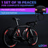 Reflective Stickers for Bikes 18pc (red)-Waterproof, High Visibility Bike Stickers for Flat Surfaces-Nighttime Safety Reflective Stickers for Helm...