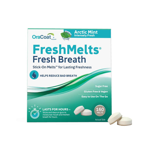 Oracoat® FreshMelts® Fresh Breath Stick-on™ Melts for Lasting Freshness, Arctic Mint, 160 Count...
