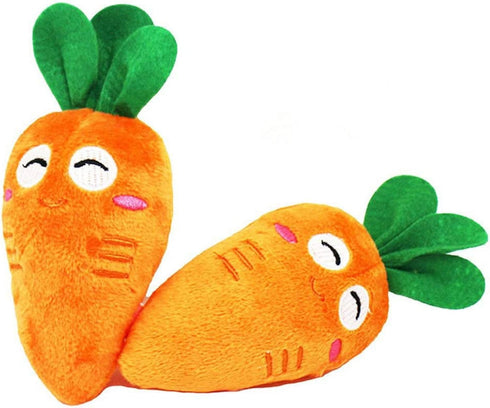 1Pc Orange Soft Puppy Pet Supplies Cute Carrot Plush Chew Squeaker Sound Squeaky Toys for Dog Cat Birthday Xmas Gifts Pet Supplies Puppy Toys...