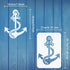 FINGERINSPIRE Anchor Stencil Template 8.3x11.7 inch Nautical Theme Painting Stencil Plastic Anchor Rope Pattern Stencil Reusable Ocean Theme Stenc...