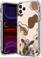 Western cow skin print Aesthetic case Compatible with iPhone 13 Pro Max, cow print collage pattern Soft TPU Bumper Protective Phone cover, Support...