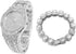 Halukakah Diamonds Gold Watch for Men, Platinum White Gold Plated Quartz Wristband 8.7" Octagonal Dial, with Clustered Diamond Tennis Chain Bracel...