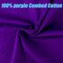 2 Yard Purple Cotton Fabric,Natural Cotton Poplin Fabric by The Yard,Purple Fabric,59 Inches Wide 100% Cotton Fabric,Soft Embroidery Muslin Quilti...
