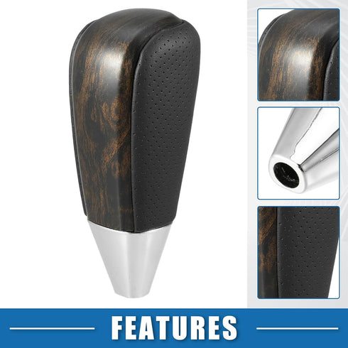 Automatic Transmission Gear Shift Knob Black Wood Pattern for Toyota Land Cruiser 2003-2021 Plastic Black...