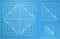Log Cabin Feather/Square Block Motif - Edge to Edge Stencil, Continuous Line Template for Free Motion Quilting, Domestic Machine, Hand or Long-Arm...