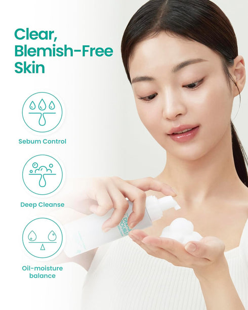 Derma Trouble Bubble Cleanser (5.46floz) Gentle Low-pH Bubble Cleanser for Comedonal Acne. Remove Excess Sebum Dead Skin and Impurities Korean Ski...