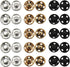 180 Sets Sew-On Snap button - 8mm & 10mm Sewing Snaps,Baby Snaps for Clothing,Shirt,Doll,Diapers,DIY craft...