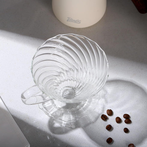 Bincoo Coffee Dripper,with 40 coffee filters Resuable Pour Over Coffee Maker With Handle, Slow Brewing Coffee Pour Over for Cafe, Travel, Home&Off...