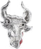 OX Head Brooch, Cattle Brooch Animal Brooches 1.8 X 2.0in Small and Charming Shape for Christmas(Silver horns)...