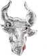 OX Head Brooch, Cattle Brooch Animal Brooches 1.8 X 2.0in Small and Charming Shape for Christmas(Silver horns)...