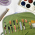 Paint Brush Holder, 22 Pocket Canvas Paint Brush Organizer Holder for Acrylic oil watercolor Gouache Artist Paint brush Roll canvas bag, paint bru...