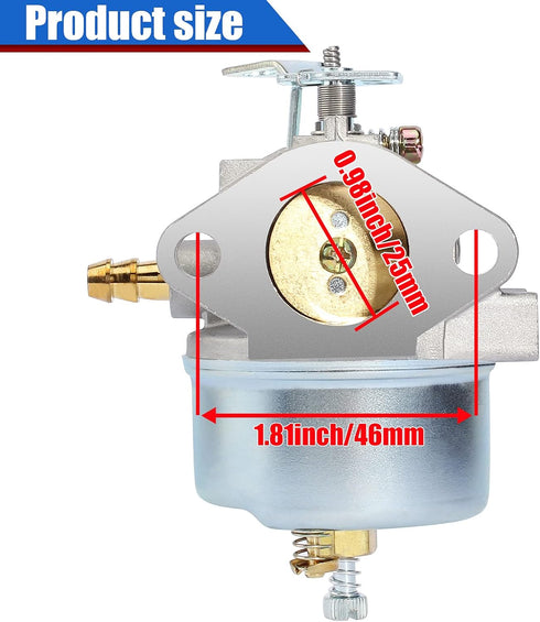 640349 640052 640054 Carburetor for Tecumseh HMSK80 HMSK90 LH318SA LH358SA 8HP 9HP 10HP Snowblower Snow Blower Generator Chipper Shredder Carb Adj...