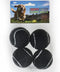 Squeaky Tennis Balls for Dogs Colorful Easy Catching Pet Dog Balls 4 Pack (2.5inch-Black)...