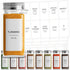 Talented Kitchen 140 Minimalist Spice Jar Labels - Preprinted Waterproof Kitchen Organization Stickers - Black Text Seasoning Labels for Spice Jar...