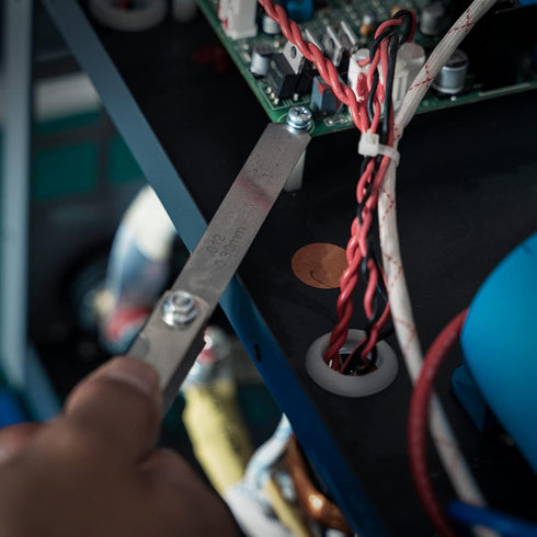 YESWELDER Thickness Gauges 32 blades Feeler Gauge 0.0015-0.035"/16 Pieces Offset Feeler Gauge Set 0.005-0.020", Dual Marked Gap Measuring Tool Kit...