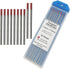 TIG Welding Tungsten Electrodes 2% Thoriated Welding Rods 1/16” x 7” 10-Pack Red...