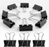 20 Pack Extra Large Binder Clips Black Paper Clips, 2 Inch / 51mm Huge Binder Clips Metal Paper Clamps Office Clips School Supplies, Mega Jumbo Bi...