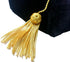 Grad Days Doctoral Graduation Tam Unisex Black Velvet 8-Sided with Gold Bullion Tassel Satin Silk Band...
