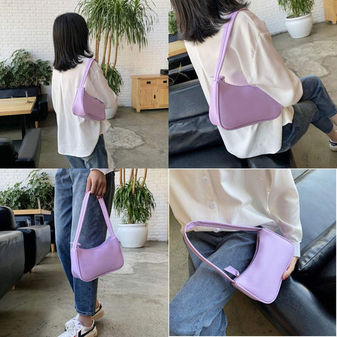 Suillty Women Vintage Underarm Shoulder Bag PU Leather Small Tote Wallet Handbag Clutch Purse...