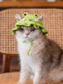QWINEE Cartoon Design Knit Cute Dog Hat Soft Cat Hat Rabbit Hat Halloween Christmas Party Costume Head Wear Accessories for Puppy Cat Kitten Small...