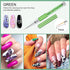 Saviland 6pcs Nail Art Liner Brushes Set - Nail Gel Polish Painting Nail Art Design Brush Pen Set with Crushed Diamond Rhinestones Handle for Pull...