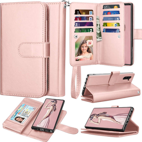 Takfox for Samsung Note 10 Plus Case Wallet, for Galaxy Note 10+ Plus 5G Phone Case PU Leather w 9 ID Credit Card Holder Slots Folio Flip Magnetic...