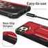 ExoGuard for iPhone 11 Pro Max Case, Rubber Shockproof Full-Body Cover Case Built-in Screen Protector with Kickstand for iPhone 11 Pro Max (Red)...