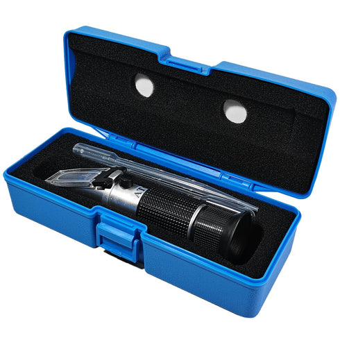 4-in-1 DEF Antifreeze Coolant Refractometer for Automobile Antifreeze System, Diesel Exhaust Fluid, Battery Acid and Windshield Washer Fluid...