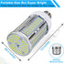2 Pack 400W Equivalent LED Corn Light Bulb 6000 Lumen Led Corn Bulb 50W Super Bright 5000K Daylight White E26/E27 Base LED Light Bulb for Home Gar...