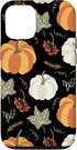 iPhone 12/12 Pro Autumn falling leaves and pumpkin spice harvest happy fall Case...
