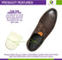 Foam Heel Cushion Pad 1/2" Non Adhesive - Foot Pain Relief - 4 Pairs...