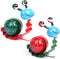 Metal Garden Decor Cute Snail Yard Art Outdoor Lawn Patio Ornament Fence Decorations for Outside - Set of 2(Red,Green)...