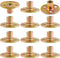 12pcs Round Base T-Nut, 5/16"-18 Carbon Steel Iron Plate Nut Screw-in T Nuts Flange Insert Female Thread Furniture Hardware Accessories...