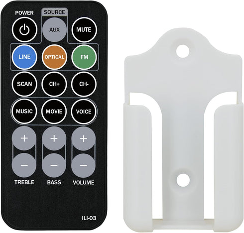 Replacement Remote Control for iLive ITB153B IT302 IT202B IT302B ITB382B ITB382-EB HD Bluetooth Sound Bar Soundbar Speaker Audio System...
