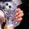 Bonitec Compatible with iPhone 13 Case for Women 3D Glitter Sparkle Bling Case Luxury Shiny Crystal Rhinestone Diamond Bumper Clear Gems Cute Prot...