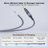 CABLEDECONN USB C 3.2 Gen-2 240W Curved Extension Cable 2m 6.6ft Data Transfer 20Gbps 48V/5A Charging Cable Type-C 4K Video Output Compatible with...