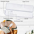 Toothbrush Case 2 Packs, Transparent Toothbrush Travel Case, Plastic Toothbrush Holder Travel Size, 7.87 x 1.85 x 1.18 inches Portable Toothbrush ...