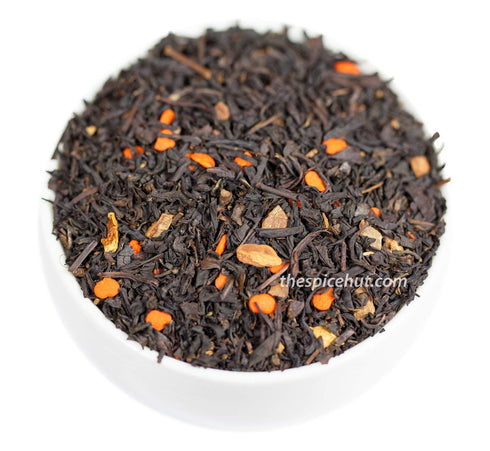 Pumpkin Spice, Loose Leaf Flavored Black Tea - Pumpkin, Cinnamon & Holiday Spices - Caffeinated | bulk 8oz, 80-100 cups | The Spice Hut, First Sip...