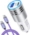USB C Car Charger Fast Charging C Cord for Samsung Galaxy S24 S23 A15 A14 A25 S22 S21 Ultra/S21+/S20 FE/Note 20 S10e S9 A01 A71 A72 A52 A32,iPhone...