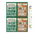 Wileys Vegetable Seasoning Variety 4 Pack Bundle | Greens Seasoning Mix, Yam Seasoning Mix, 2 Packets of Each | with Blank June Street Market Reci...