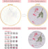 FOXTEMO Embroidery Kit for Beginners Adults, 1 Pack 20CM Embroidery Hoops, Acacia Embroidery Pattern Beginner Embroidery Kit with Needles and Thre...