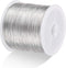 MIKIMIQI 328Ft Jewelry Wire - 26 Gauge Tarnish Resistant Copper Beading Wire for Jewelry Making, 0.4mm X 100m (Silver Color)...