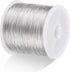 MIKIMIQI 328Ft Jewelry Wire - 26 Gauge Tarnish Resistant Copper Beading Wire for Jewelry Making, 0.4mm X 100m (Silver Color)...
