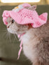 QWINEE 2Pcs Cartoon Design Knit Cute Dog Hat Soft Cat Hat Rabbit Hat Halloween Christmas Party Costume Head Wear Accessories for Puppy Cat Kitten ...